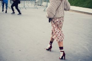 Feminine Woman walking on the heels in skirt feminine walk | The Sublime Woman