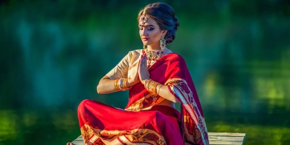 Week Of A Wise Woman: Vedic Calendar, beautiful indian woman in saree, following planet energies throughout the week | The Sublime Woman