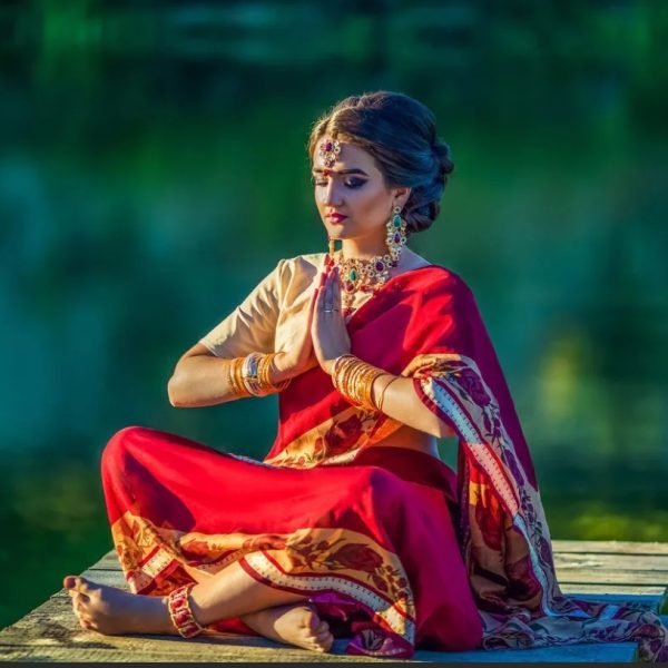 Week Of A Wise Woman: Vedic Calendar, beautiful indian woman in saree, following planet energies throughout the week | The Sublime Woman