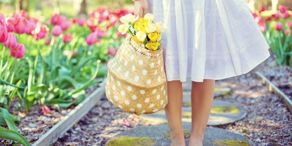 Earth Energy for Woman woman barefoot with flowers | The Sublime Woman