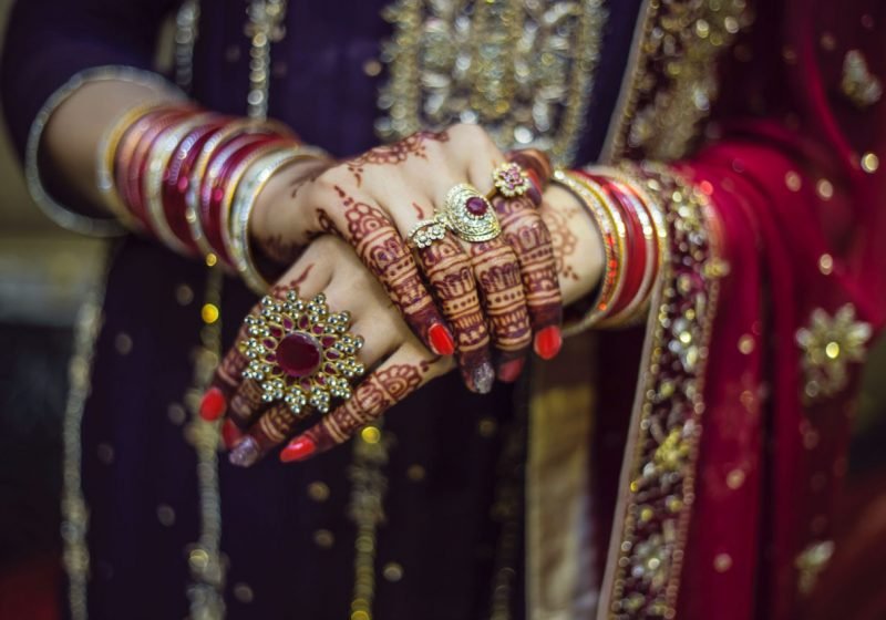 Jewelry: Sacral Meaning of Fingers and rings beautiful Indian bride with adorned hands and fingers | The Sublime Woman