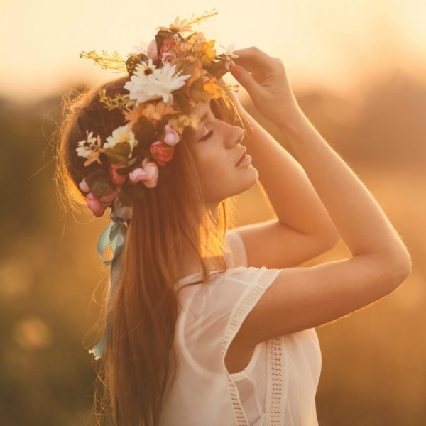 Feminine Goals beautiful young woman with flower crown | The Sublime Woman
