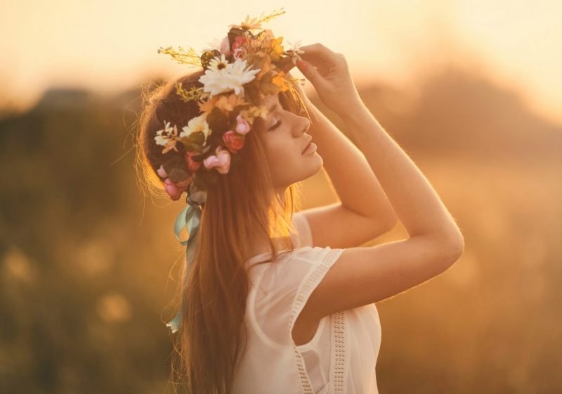 Feminine Goals beautiful young woman with flower crown | The Sublime Woman